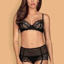 Комплекты Obsessive Contica set, Чёрный, L/XL