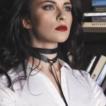 Чокер два оборота Noa Rebelts, черный, OS