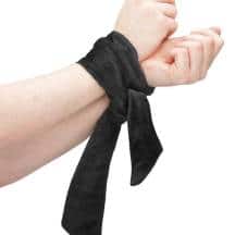 Велюровая лента Shots Ouch! V&V Tie-Up для связывания, черная