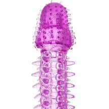 Насадка на член с усиками и шипами Toyfa, фиолетовая Насадка на член с усиками и шипами Toyfa, фиолетовая