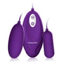 Виброяйцо с пультом Erocom Lyra Duo, фиолетовый. Нет в наличии Виброяйцо с пультом Erocom Lyra Duo, фиолетовый