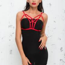 Портупея Me Seduce ''Амазонка'', красная, L/XL