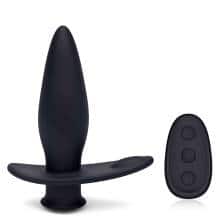 Анальная вибропробка BlueLine Pointer Deep Drilling с пультом ДУ, черная Анальная вибропробка BlueLine Pointer Deep Drilling с пультом ДУ, черная