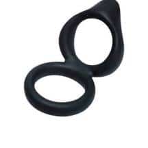 Эрекционное кольцо Levett Victor с подхватом мошонки, чёрное