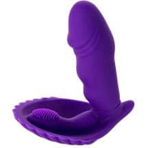 Вагинально-клиторальный стимулятор Toyfa A-Toys, фиолетовый