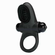 Виброкольцо с клиторальным стимулятором Pretty Love Vibrant Penis Ring II, черное Виброкольцо с клиторальным стимулятором Pretty Love Vibrant Penis Ring II, черное