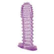 Насадка гелевая c шипами Toyfa, фиолетовая. Нет в наличии Насадка гелевая c шипами Toyfa, фиолетовая