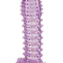 Насадка гелевая c шипами Toyfa, фиолетовая