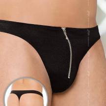 Стринги Мужские Soft Line с молнией черные, M/L. Нет в наличии Стринги Мужские Soft Line с молнией черные, M/L