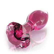 Стеклянная анальная пробка Pipedream Icicles No. 79, розовый