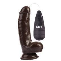 Вибратор CNT Dick Buddies: Buzzing Stud Realistic 17.5 см, коричневый