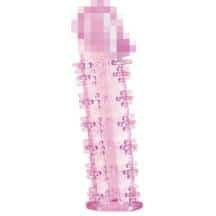 Гелевая насадка на фаллос с шипами розовая Toyfa. Нет в наличии Гелевая насадка на фаллос с шипами розовая Toyfa