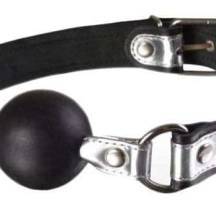 Кляп-шар Sitabella, черно-серебристый 