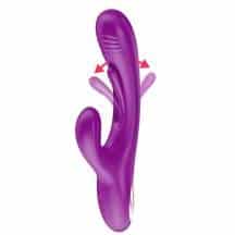 Вибратор-кролик с подвижным язычком Secwell SW20291, фиолетовый Вибратор-кролик с подвижным язычком Secwell SW20291, фиолетовый