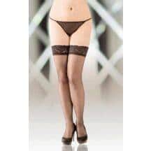 Чулки на широкой резинке, L, черный . Нет в наличии Чулки на широкой резинке, L, черный