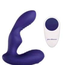 Массажер простаты с поступательными движениями Evolved Zero Tolerance The Rocker и пультом ДУ, синий