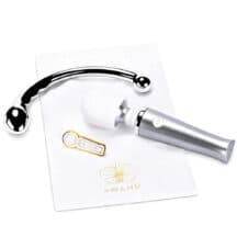 Набор из двух игрушек Le Wand Mini Pleasures, серебристый