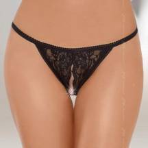 Стринги женские с разрезом, S/L, черный. Нет в наличии Стринги женские с разрезом, S/L, черный