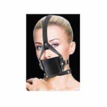 Кляп в виде намордника Leather Mouth Gag Shots, черный. Нет в наличии Кляп в виде намордника Leather Mouth Gag Shots, черный
