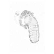 Мужской пояс верности с анальной пробкой Shots Cage 12, прозрачный. Нет в наличии Мужской пояс верности с анальной пробкой Shots Cage 12, прозрачный