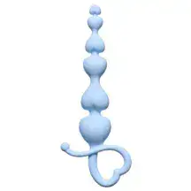 Анальная цепочка Lola Games First Time Begginers Beads, голубая