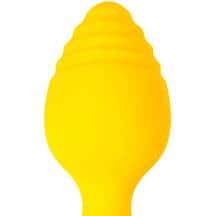 Анальная пробка ToDo by Toyfa Riffle 7.5 см, желтая