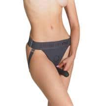 Трусики для страпона Strap-on-me Harness Lingerie Unique OS, серые