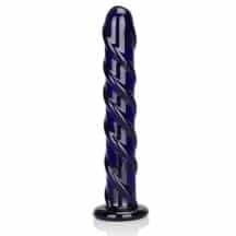 Стимулятор Erotic Fantasy Swirl Indigo из стекла, синий. Нет в наличии Стимулятор Erotic Fantasy Swirl Indigo из стекла, синий