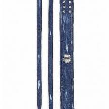 Джинсовый ошейник с поводком Shots Roughend Denim Style, синий