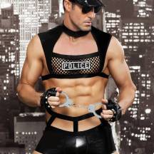 Костюм полицейского Candy Boy Davis черный, OS