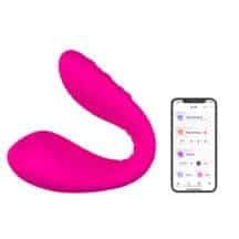 Вагинально-клиторальный вибратор с фиксацией формы Lovense Dolce, розовый Вагинально-клиторальный вибратор с фиксацией формы Lovense Dolce, розовый