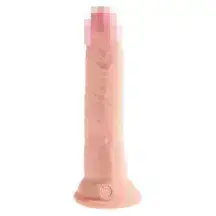 Фаллоимитатор Pipedream на присоске King Cock Plus Triple Density 21 см, телесный