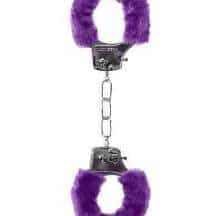 Металлические наручники Shots Ouch! Pleasure Handcuffs с фиолетовым мехом, серебристые. Нет в наличии Металлические наручники Shots Ouch! Pleasure Handcuffs с фиолетовым мехом, серебристые