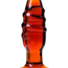 Анальная пробка Sexus Glass 12.5 см, коричневая. Нет в наличии Анальная пробка Sexus Glass 12.5 см, коричневая