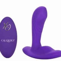 Вибромассажер простаты с плавающим шариком и пультом ДУ CalExotics Pinpoint Pleaser, фиолетовый 