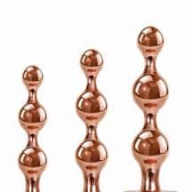 Набор анальных ёлочек Evolved Gender X Gold Digger с черным кристаллом, золотистые