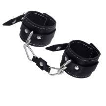 Наручники двухслойные с белой строчкой Pecado BDSM, черный Наручники двухслойные с белой строчкой Pecado BDSM, черный