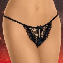 Стринги Soft Line с доступом леопардовые, XL