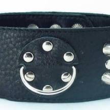 Ошейник широкий с шипами