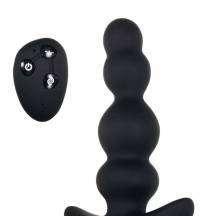 Анальная ёлочка с ротацией Evolved Bump N' Groove и пультом ДУ, чёрная