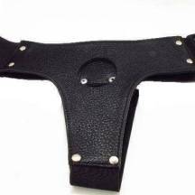 Трусики для страпона из натуральной кожи BDSM Arsenal 