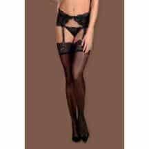 Чулки Obsessive Mixty stockings, Чёрный, S/M