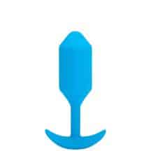 Вибропробка для ношения b-Vibe Vibrating Snug Plug 3, голубая Вибропробка для ношения b-Vibe Vibrating Snug Plug 3, голубая