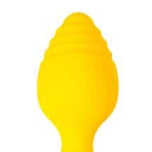 Анальная пробка ToDo by Toyfa Riffle 6 см, желтая Анальная пробка ToDo by Toyfa Riffle 6 см, желтая