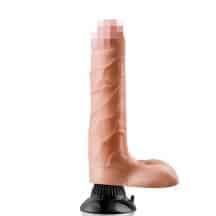 Вибромассажер реалистик на присоске Pipedream Real Feel Deluxe 8,5 No.6, телесный