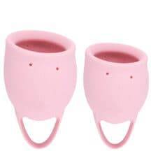 Набор менструальных чаш Lola Games Natural Wellness Magnolia, 2 шт, розовый