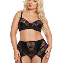 Комплект открытый SoftLine Collection Joana XXXL, чёрный