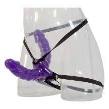 Страпон двойной Pipedream Double Delight, фиолетовый