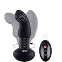 Имитатор римминга и стимулятор простаты Nomi Tang Pluggy с пультом ДУ, чёрный Имитатор римминга и стимулятор простаты Nomi Tang Pluggy с пультом ДУ, чёрный