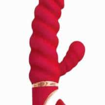 Вибратор-кролик Gvibe Gcandy Mini рельефный, красный Вибратор-кролик Gvibe Gcandy Mini рельефный, красный